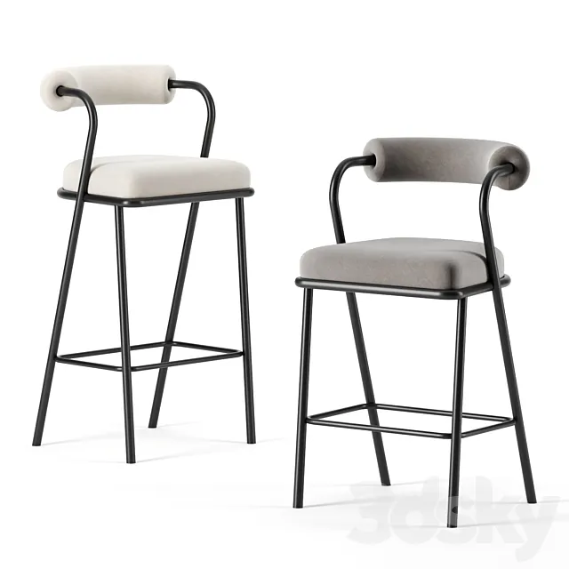 Baba barstool by My Home Collection 3DModel