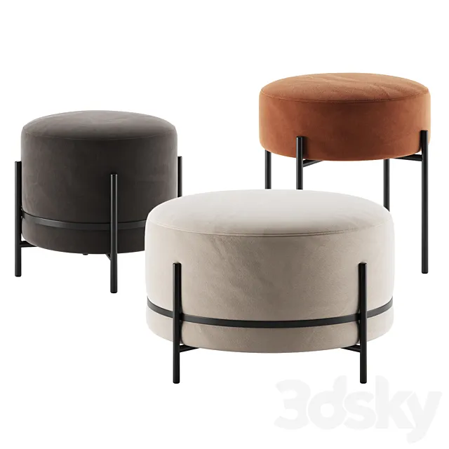 BaBa | Pouf by ISKU 3D Model BaBa | Pouf by ISKU 3D Model