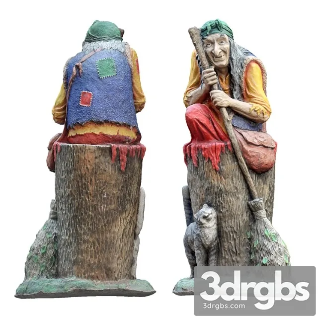 Baba Yaga Sculpture Park 3D Model Download