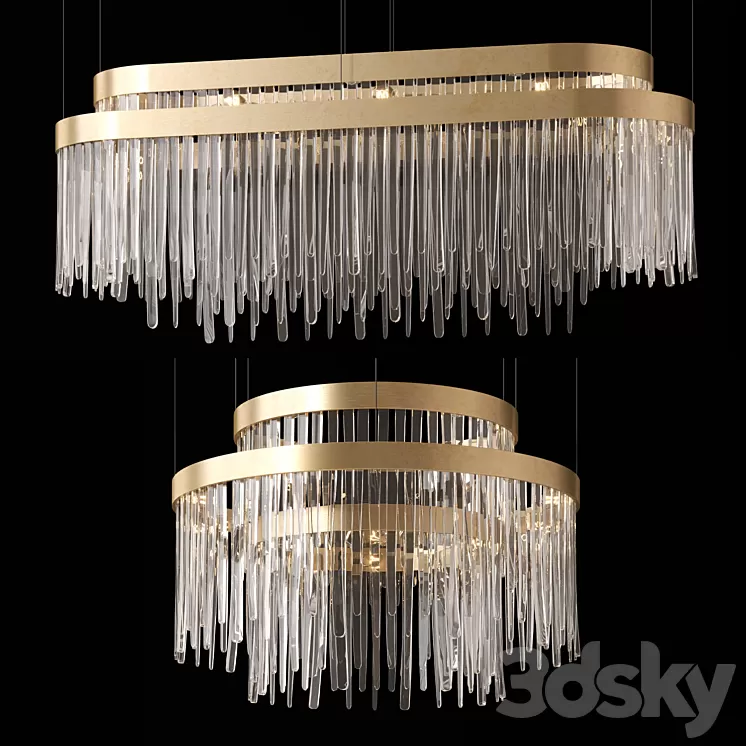 Babel Chandeliers by Luxxu 3D Model Free Download