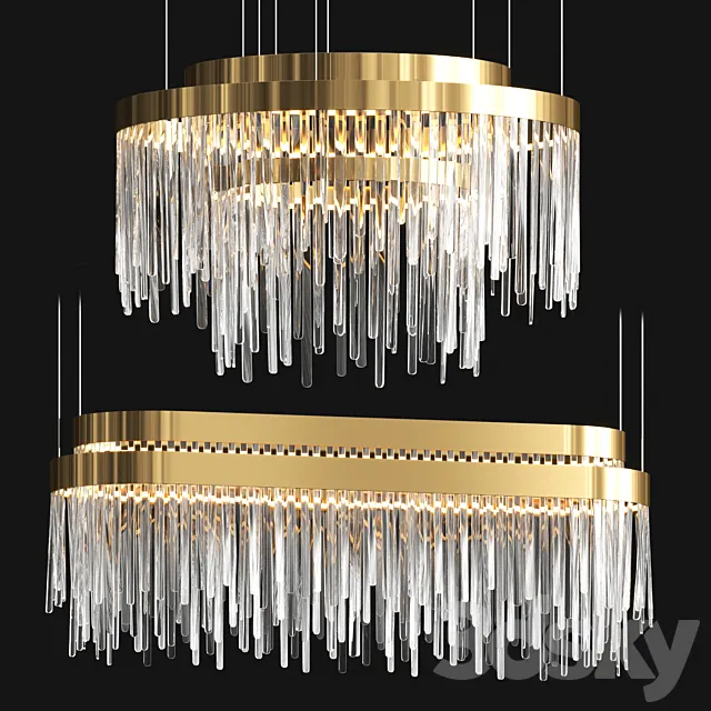 Babel Snooker Chandelier 3D Model Babel Snooker Chandelier 3D Model
