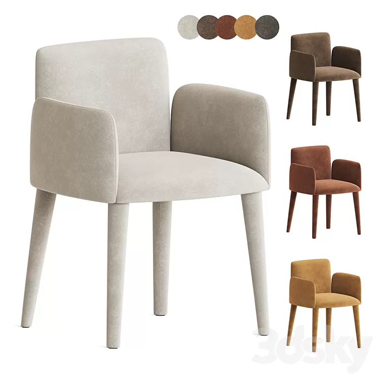 Babi Dining Chair Lema 3D Model Free Download