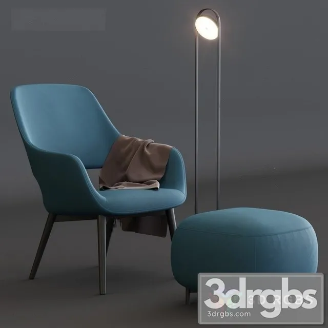 Babila 2759 Armchair 3D Model Download Babila 2759 Armchair 3D Model Download