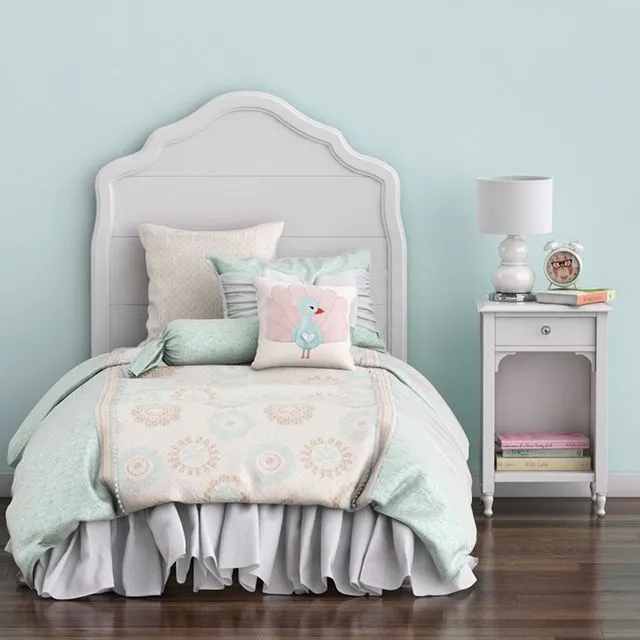 Baby bed and nightstand Juliette Pottery barn kids 3D Model Baby bed and nightstand Juliette Pottery barn kids 3D Model