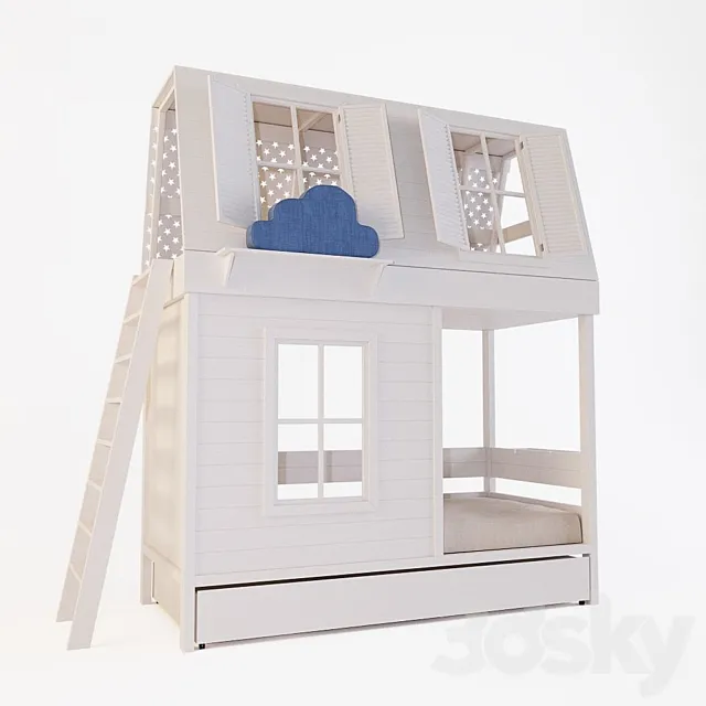 Baby bed: BukWood – Dream house. BookWood – Dream House 3DModel Baby bed: BukWood – Dream house. BookWood – Dream House 3DModel