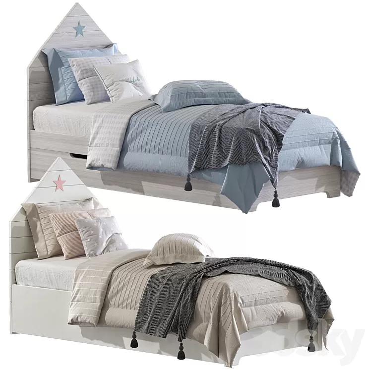 Baby bed Loft 2 3D Model