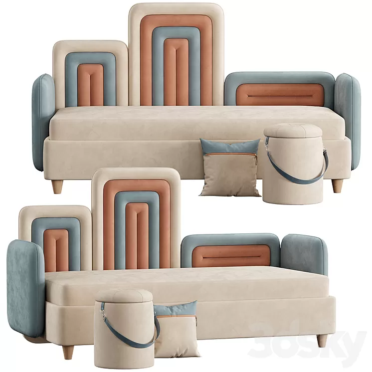 Baby bed Lollipop Manifesto 3D Model Free Download