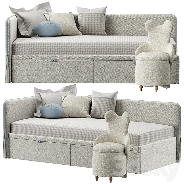 Baby bed ZIPP corner Manifesto 3D Model Baby bed ZIPP corner Manifesto 3D Model