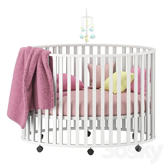 Baby Bed2 3D Model Baby Bed2 3D Model