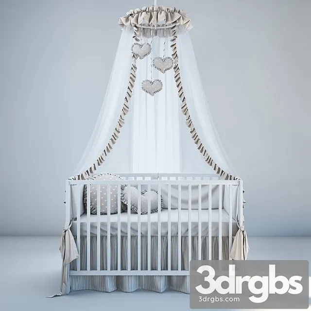 Baby Bedding and Bed Ikea 3D Model Download
