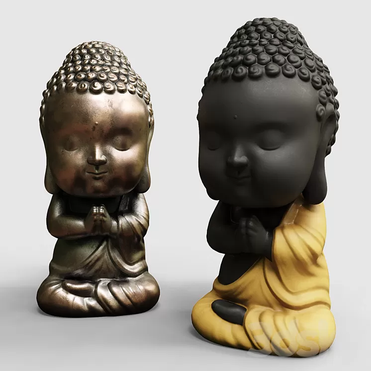 Baby buddha figurine 3D Model Free Download