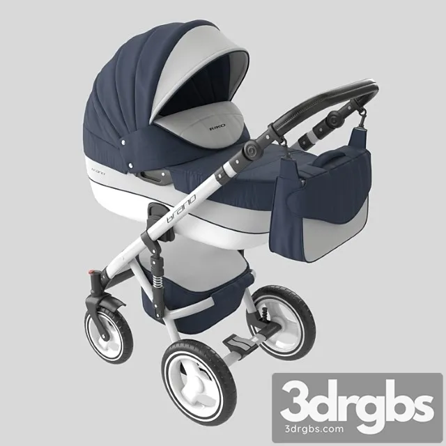 Baby Carriage Riko Brano Ecco 3D Model Download
