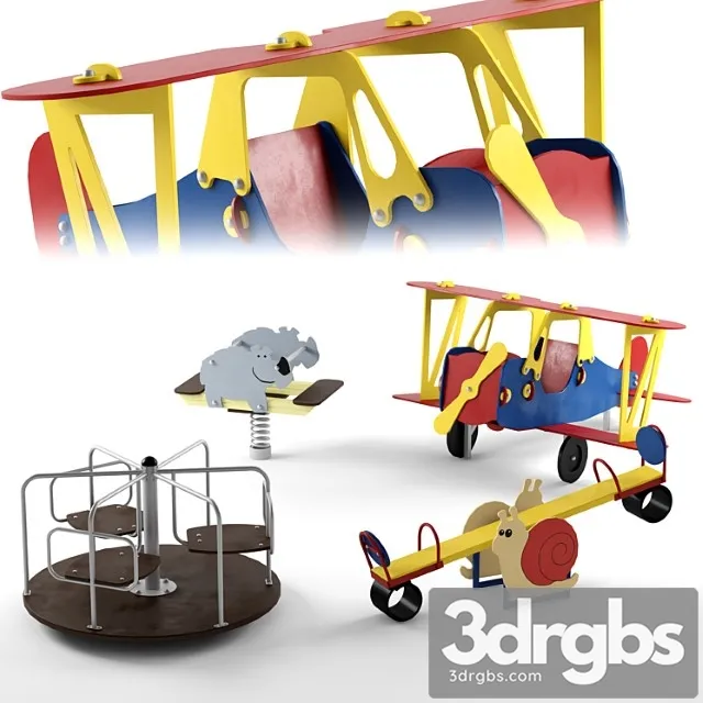 Baby Equipment Our Yard 001 3D Model Download