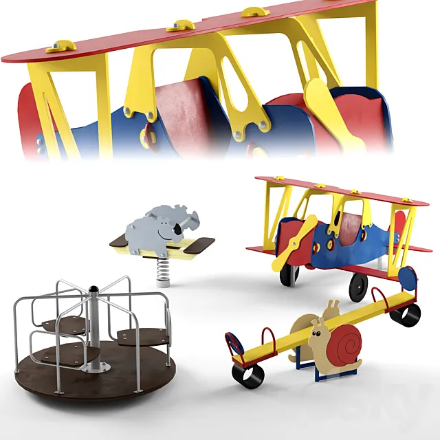 Baby equipment – our yard 001 3DModel Baby equipment – our yard 001 3DModel