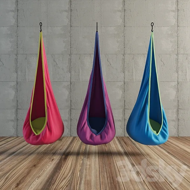 Baby Joki hanging chair with a pillow 3DModel Baby Joki hanging chair with a pillow 3DModel