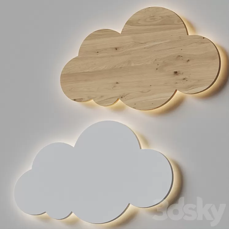 Baby lamp cloud 3D Model Free Download