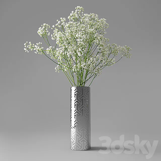 Baby&Breath Flower 3DModel Baby&Breath Flower 3DModel
