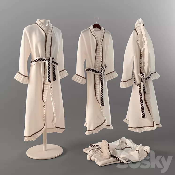 Babydoll \/ Peignoir 3D Model Babydoll \/ Peignoir 3D Model