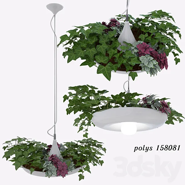 Babylon Plantable Lamp vol1 3DModel Babylon Plantable Lamp vol1 3DModel