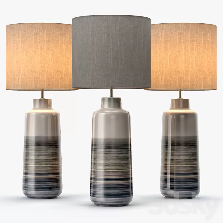 Bacari Large Table Lamp 3D Model Bacari Large Table Lamp 3D Model
