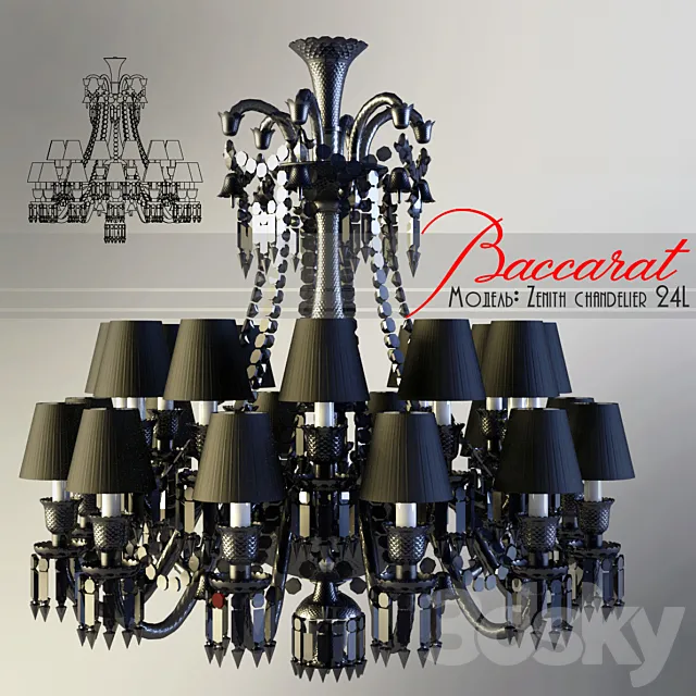 Baccarat – Zenith 24l 3D Model Baccarat – Zenith 24l 3D Model