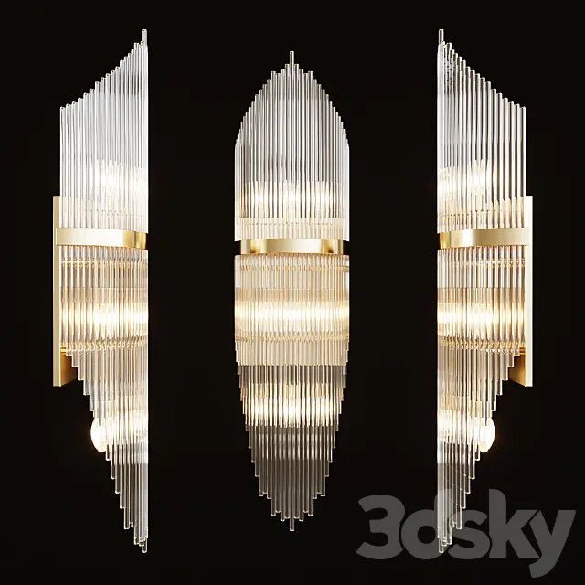 Bacchetta di vetro 3D Model Bacchetta di vetro 3D Model