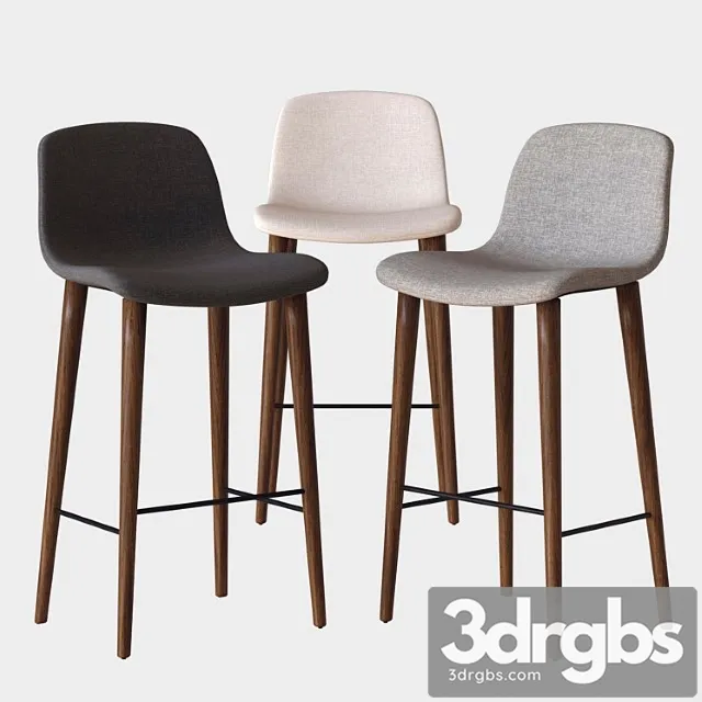 Bacco Bar Stool 3D Model Download