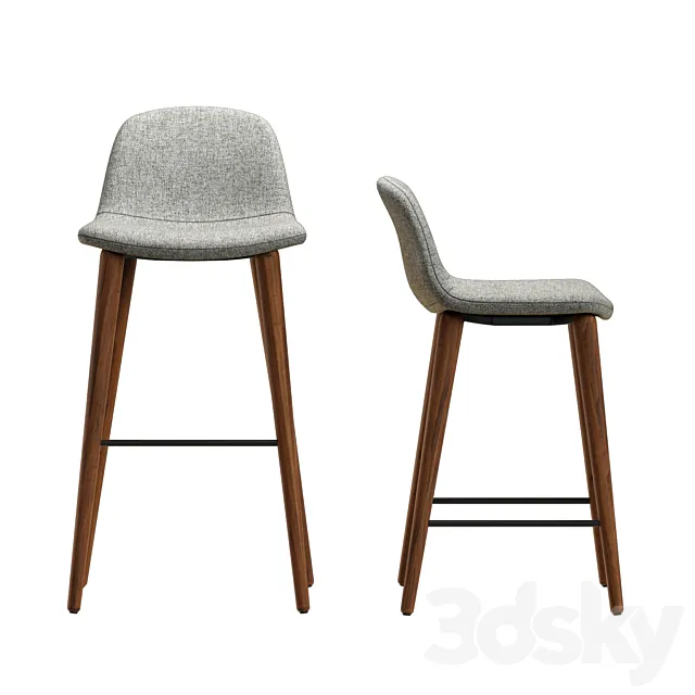 Bacco barstool 3D Model Bacco barstool 3D Model