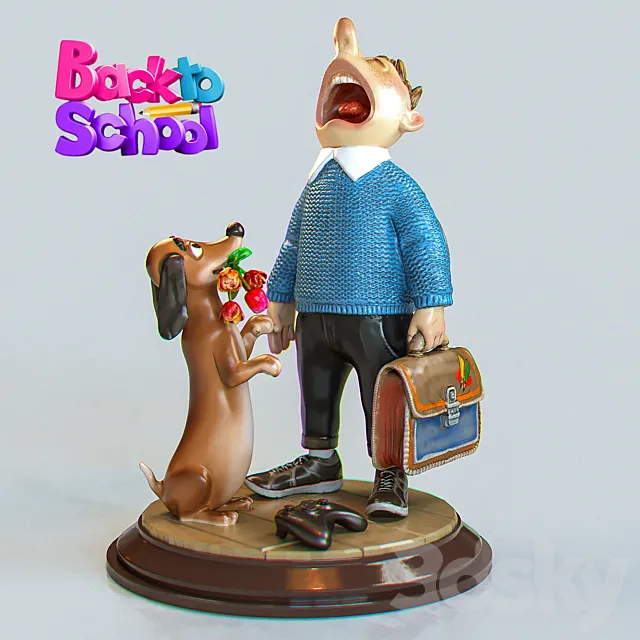 Back to school 3D Model Back to school 3D Model