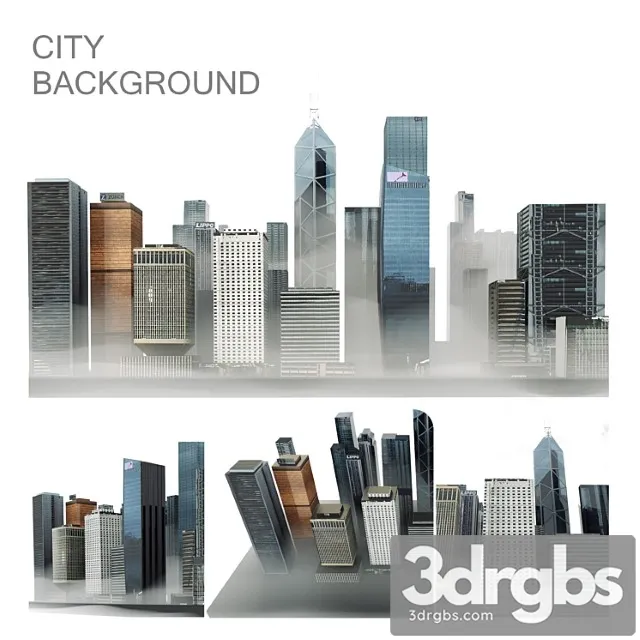 Background City 3D Model Download
