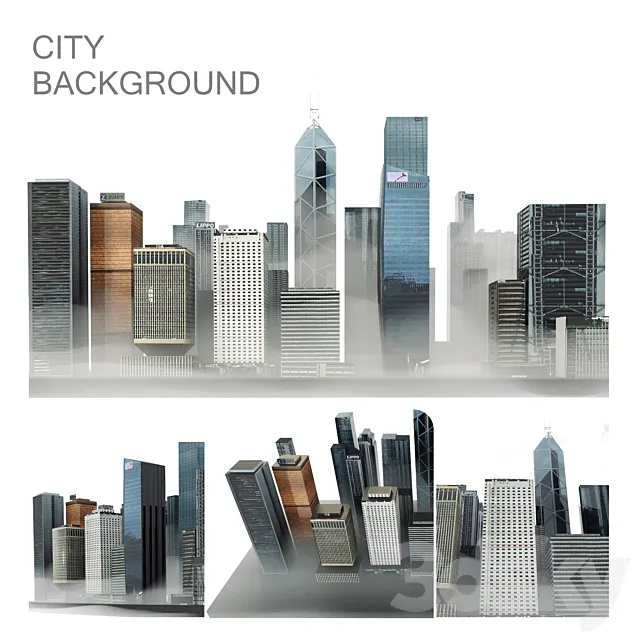 Background City 3D Model