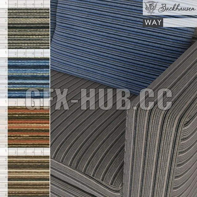 Backhausen Fabric WAY 3D Model Backhausen Fabric WAY 3D Model