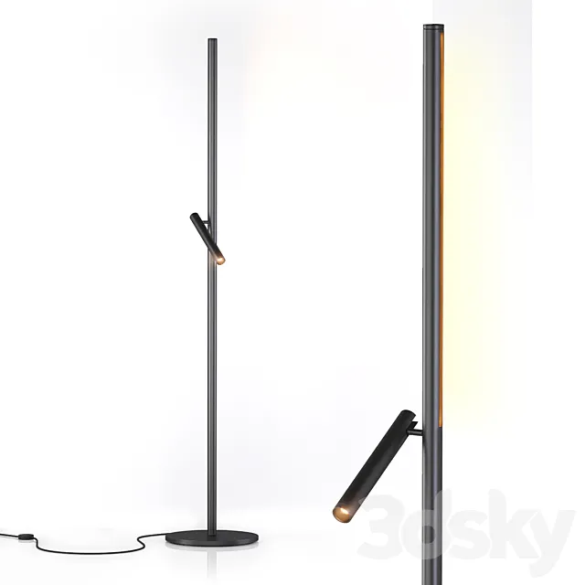 Backlight + floor lamp 3D Model