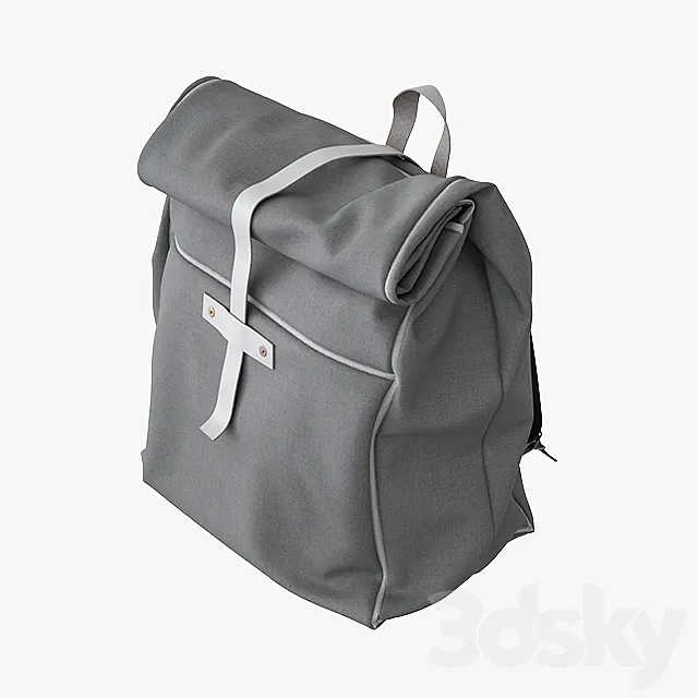 Backpack Canvas Bag 3DModel Backpack Canvas Bag 3DModel
