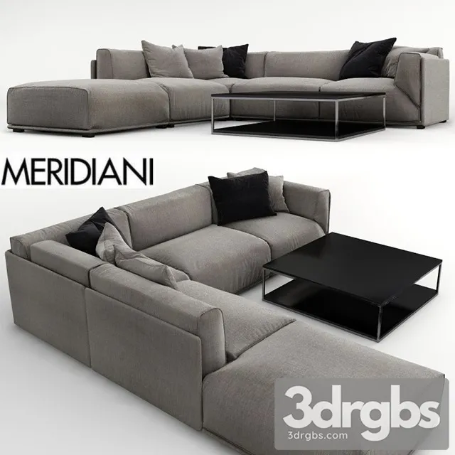 Bacon Meridiani Coner Sofa 3D Model Download Bacon Meridiani Coner Sofa 3D Model Download