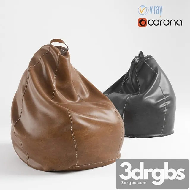 Bag chair 2 3D Model Download