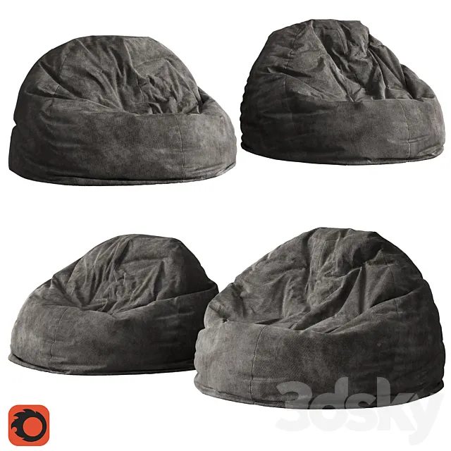 Bag chair 2 3D Model