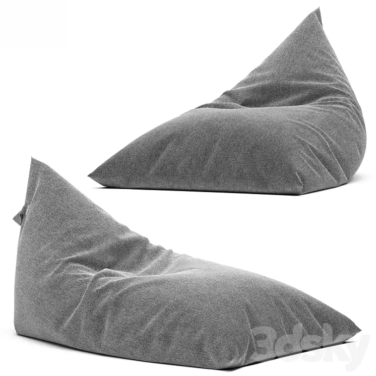 bag chair 26 3D Model Free Download