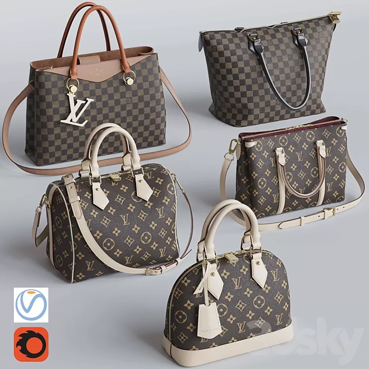 Louis vuitton 3 set bag sale