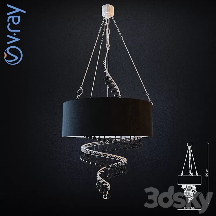 Baga 3361 Chandelier 3D Model Baga 3361 Chandelier 3D Model
