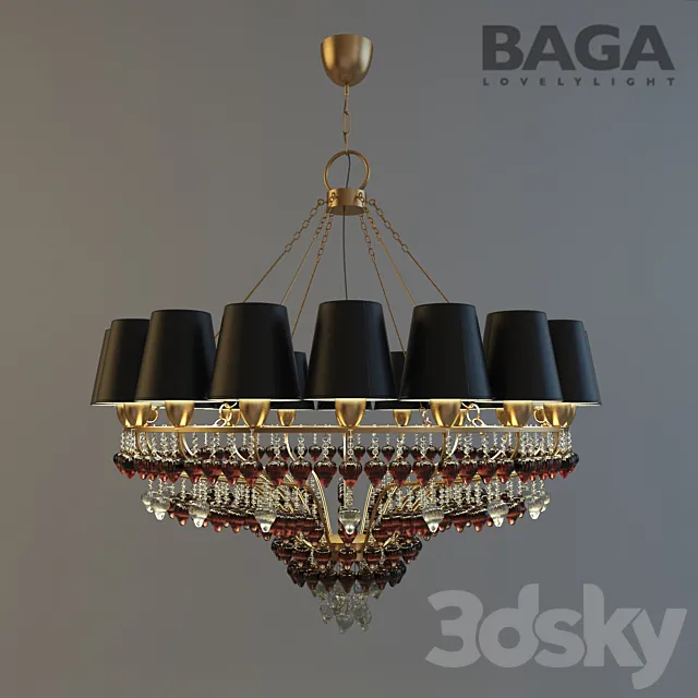 BAGA Lovelylight Chandelier 3DModel BAGA Lovelylight Chandelier 3DModel