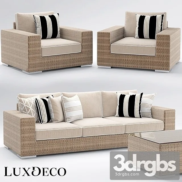 Bahamas Sofa Outdoor 02 3D Model Download Bahamas Sofa Outdoor 02 3D Model Download