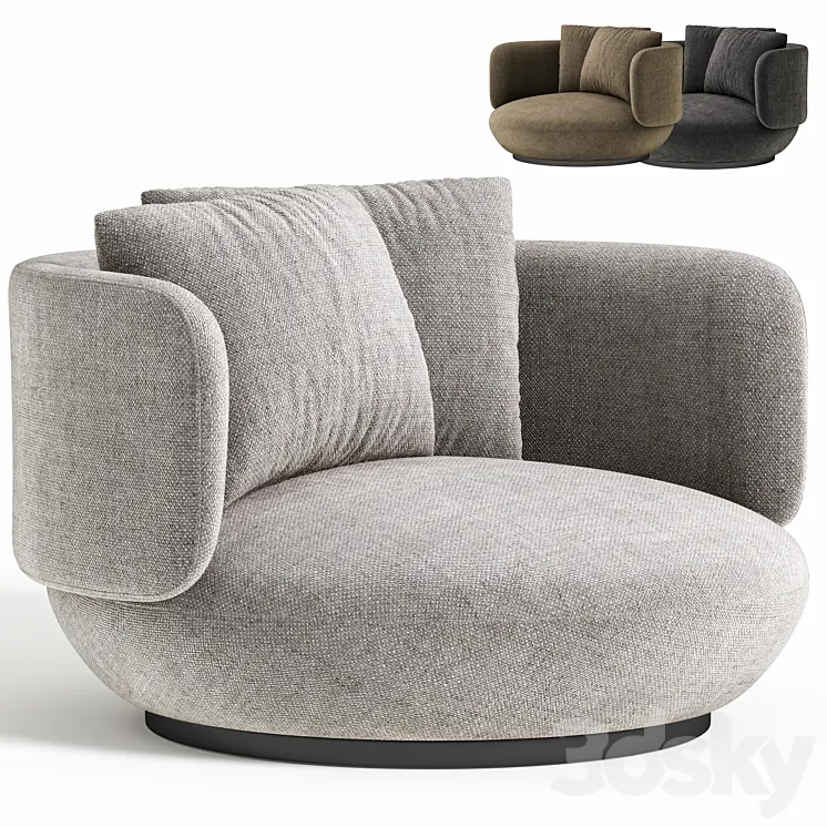 BAIXA Armchair by WENTZ 3D Model Free Download