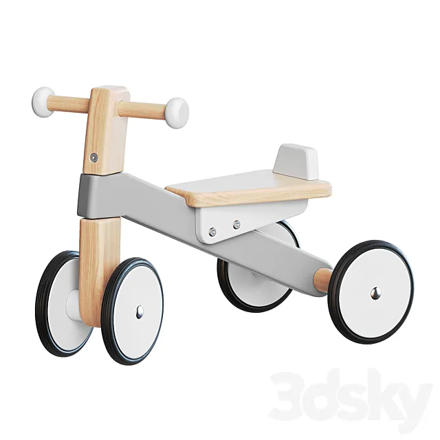 Bajo Wooden Cycle First Trike 3DModel Bajo Wooden Cycle First Trike 3DModel