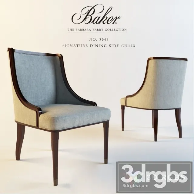 Baker 3644 Signature Dining Chair 3D Model Download