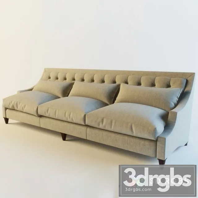 Baker 6130S1 Sofa Tufted 3D Model Download Baker 6130S1 Sofa Tufted 3D Model Download