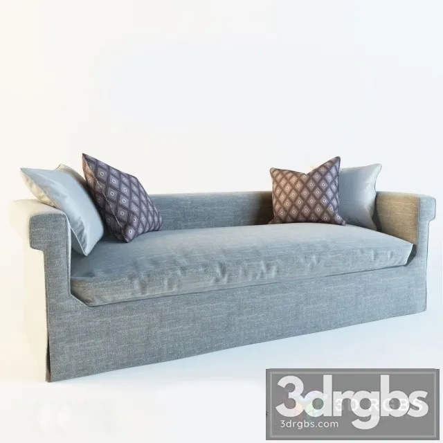 Baker 6147S Horizonte Skirted Sofa 3D Model Download Baker 6147S Horizonte Skirted Sofa 3D Model Download