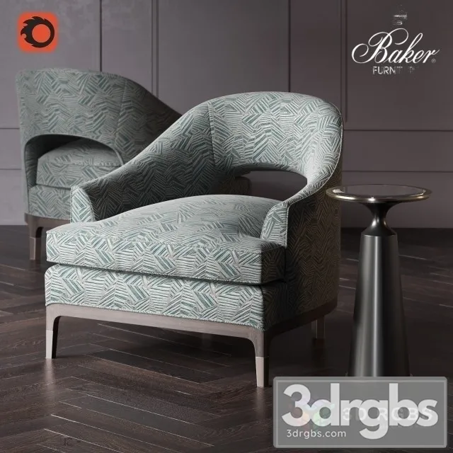 Baker 6180C Armchair 3D Model Download Baker 6180C Armchair 3D Model Download