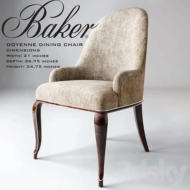 Baker _ Doyenne dining chair 3DModel