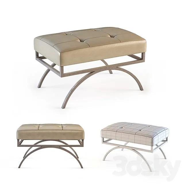 Baker-Arc bench 3D Model Baker-Arc bench 3D Model